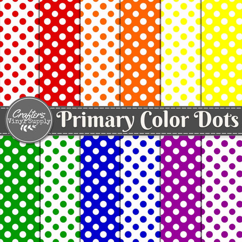 Primary Color Dots Patterns