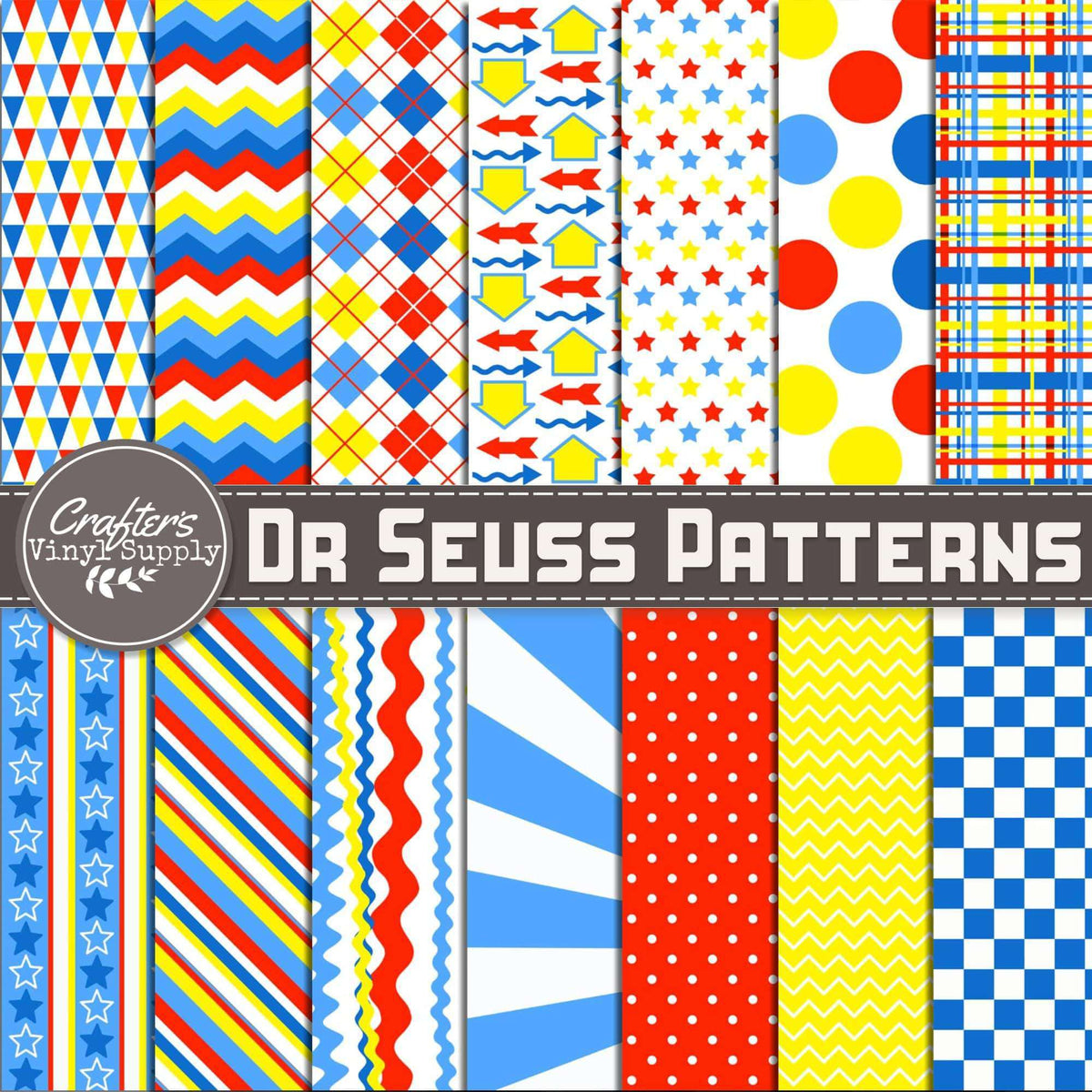 Dr Seuss Patterns Crafter S Vinyl Supply