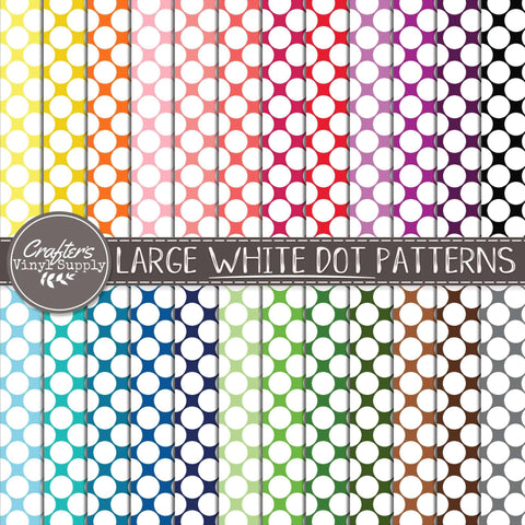 Large White Dot Patterns