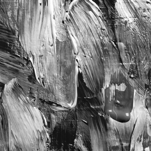 Abstract monochrome paint strokes pattern