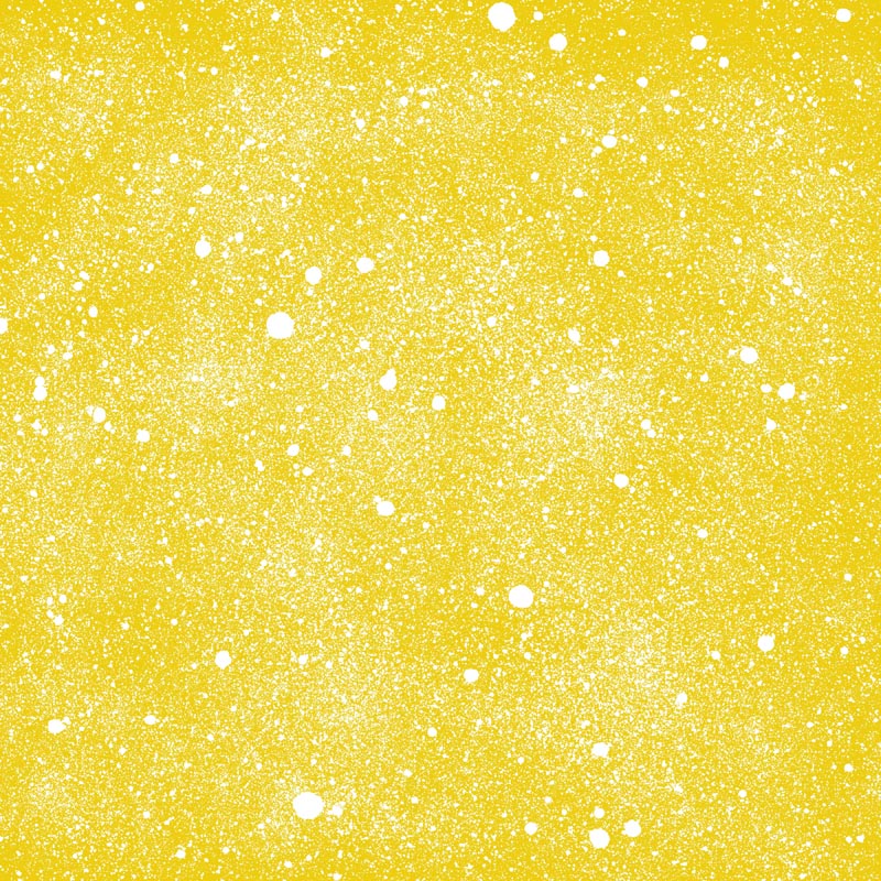Yellow speckled pattern with white spots