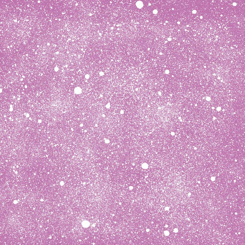 Pink glittery surface with white speckles resembling a starry sky