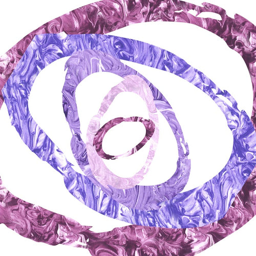 Abstract swirled pattern with lavender and purple hues