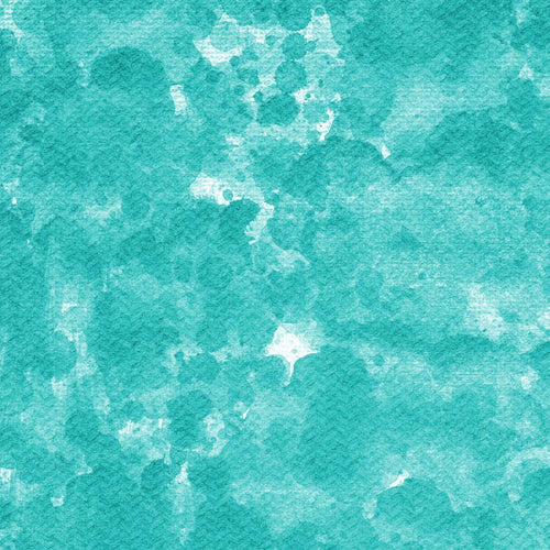 Abstract textured watercolor pattern in varying shades of teal