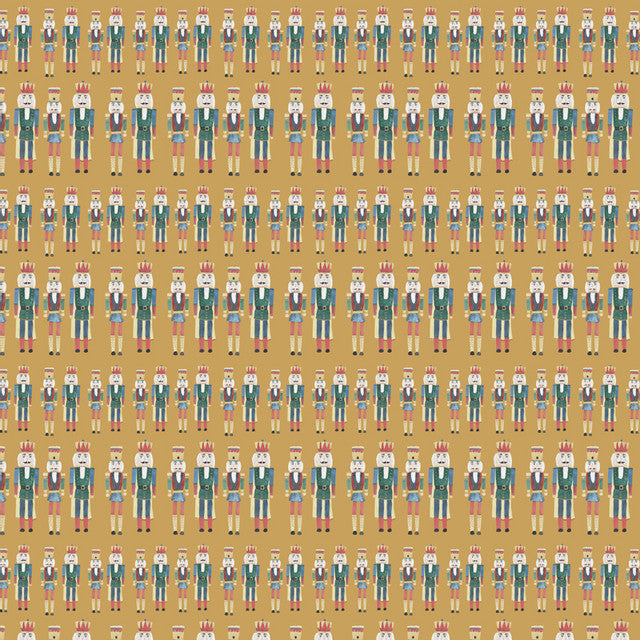 Seamless pattern of animated characters in a repeating design