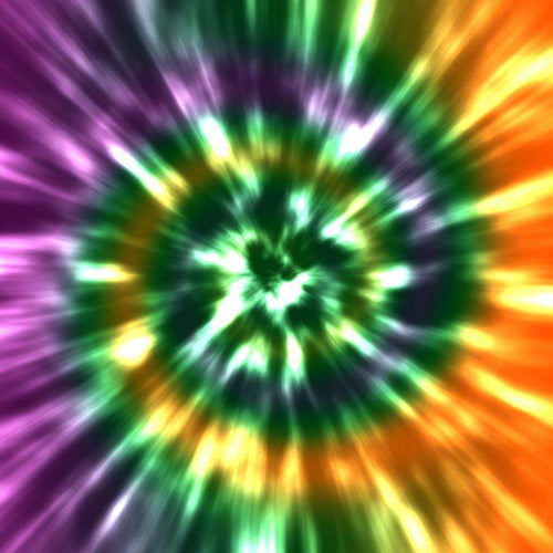 Vibrant radial pattern with explosive color transition