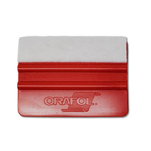 Load image into Gallery viewer, Oracal 4&quot; x 3&quot; Felt Edge Red Squeegee