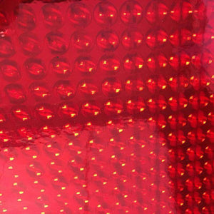 Crafter's Vinyl Supply Cut Vinyl 12” x 12” Holographic Bubbles Cherry Red by Crafters Vinyl Supply
