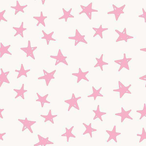 Soft pink stars on a pale background