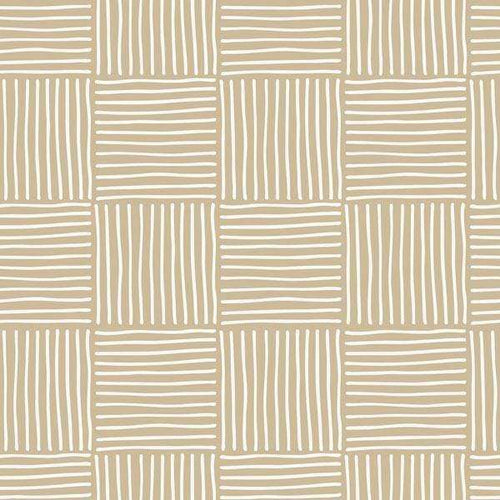 Abstract beige square pattern with textured lines