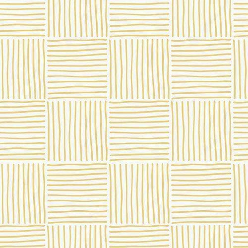 Square geometric pattern with gold and tan stripes