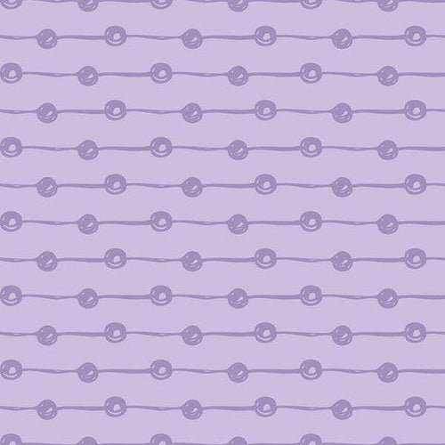 Purple button patterned fabric design