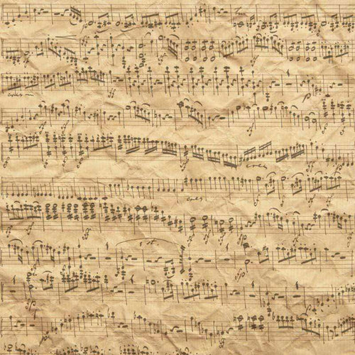 Old-fashioned musical score on parchment