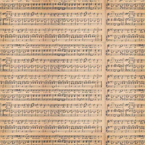 Antique musical score pattern