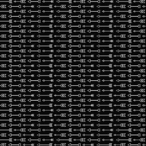 Black and white repeated arrow pattern