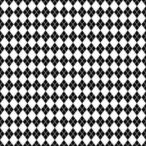 Black and white diamond checkered pattern