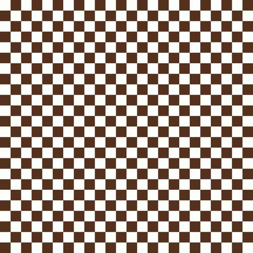 Brown and white checkered pattern