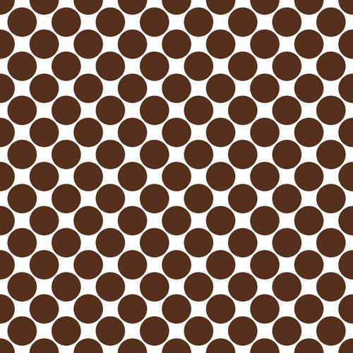 Seamless brown polka dots on a beige background