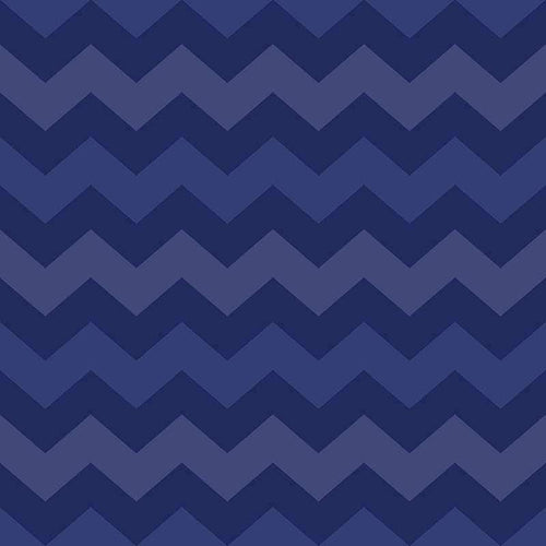 Alternating shades of blue chevron pattern