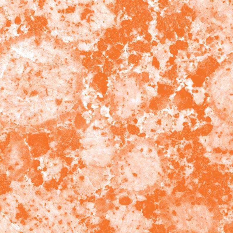 Abstract splattered pattern in shades of orange and white