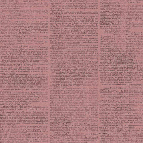 Aged paper with pink-toned printed text
