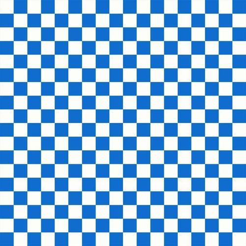 Blue and white checkered pattern