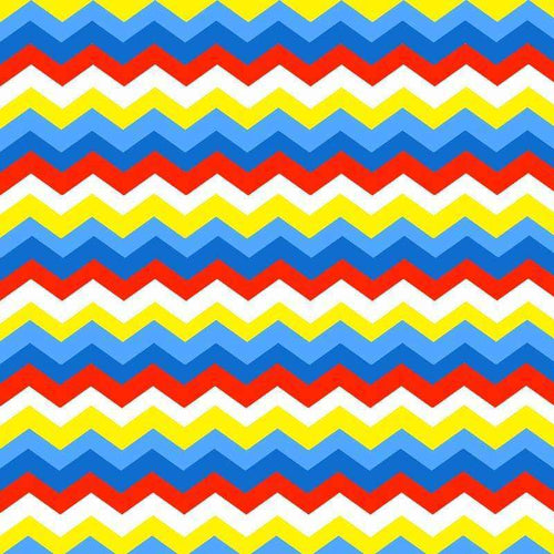Multicolored zigzag pattern