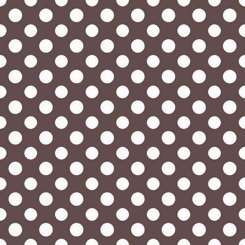 Simple polka dot pattern on a brown background