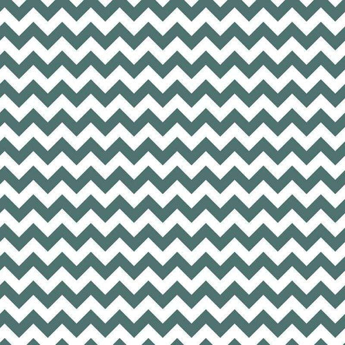 Seamless chevron pattern in teal and white