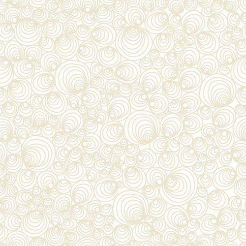 Beige swirling pattern on an ivory background