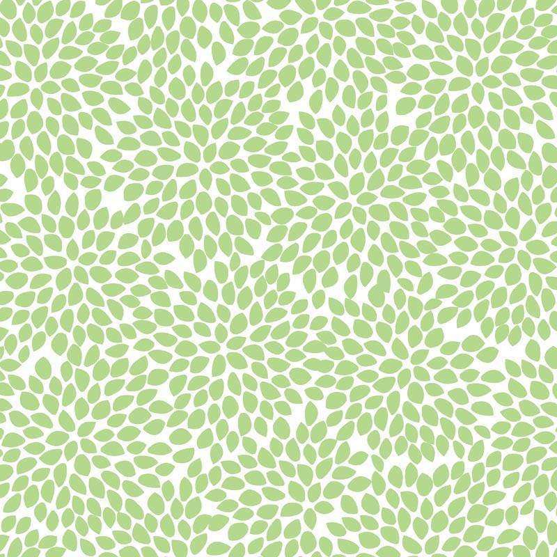 Green leafy pattern on a light background