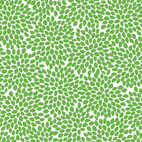 Green leafy pattern on a white background
