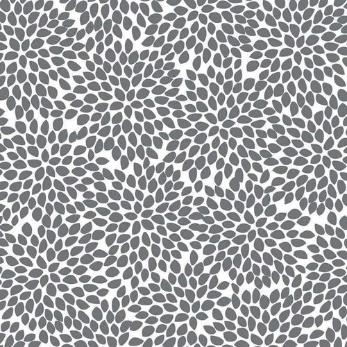 Abstract monochrome leaf-like pattern