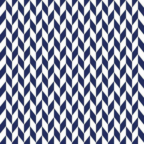 Navy blue and white chevron pattern
