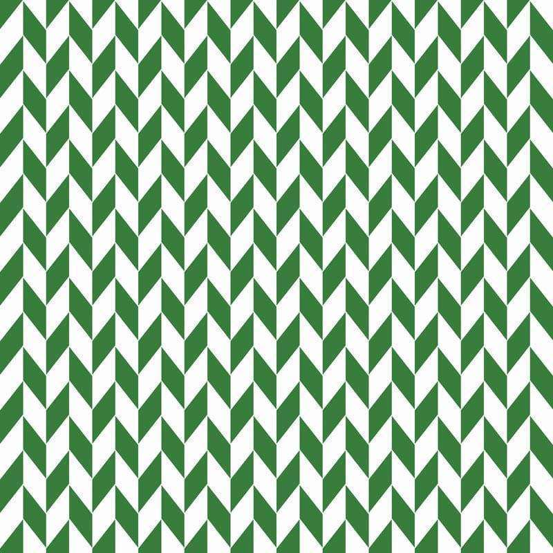 Green and white chevron pattern