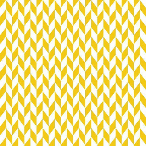 Yellow and white herringbone pattern