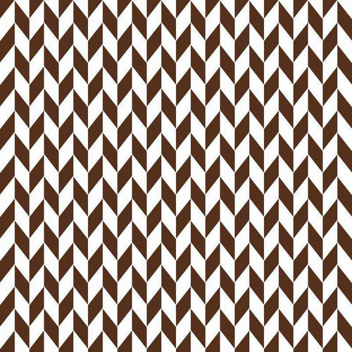Brown and white chevron pattern