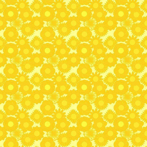Yellow floral pattern design