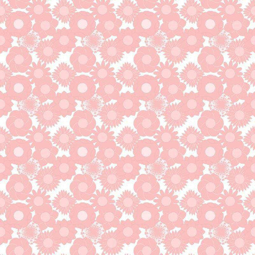 Pink floral pattern on a light background
