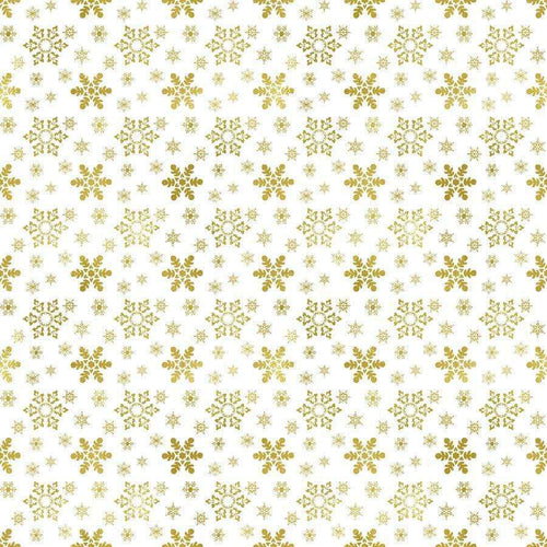 Elegant floral pattern with shimmering gold and soft white tones