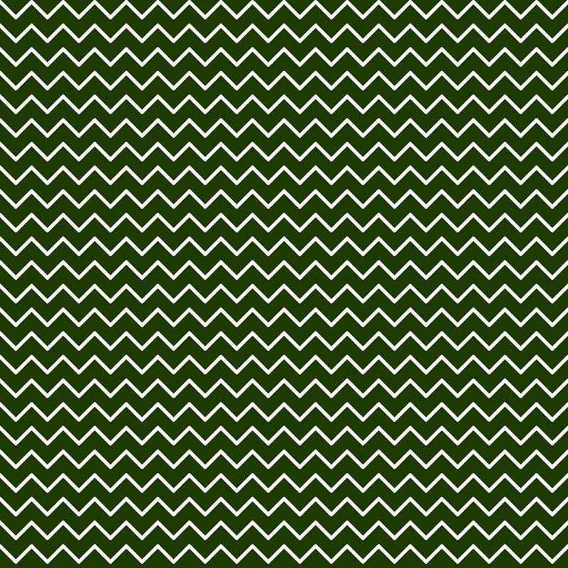 Continuous zigzag pattern on an emerald green background