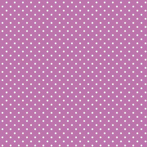 Seamless mauve background with white polka dots
