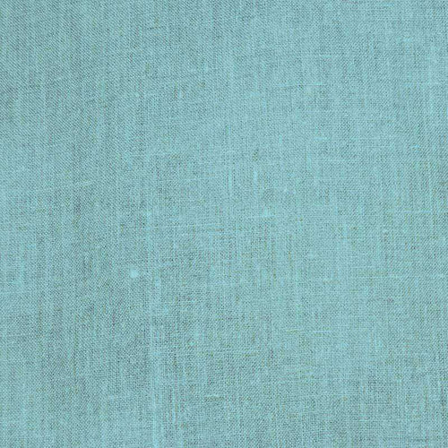 Textured Linen Fabric in Soft Seafoam Blue
