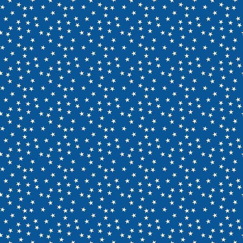Blue background with small white stars pattern
