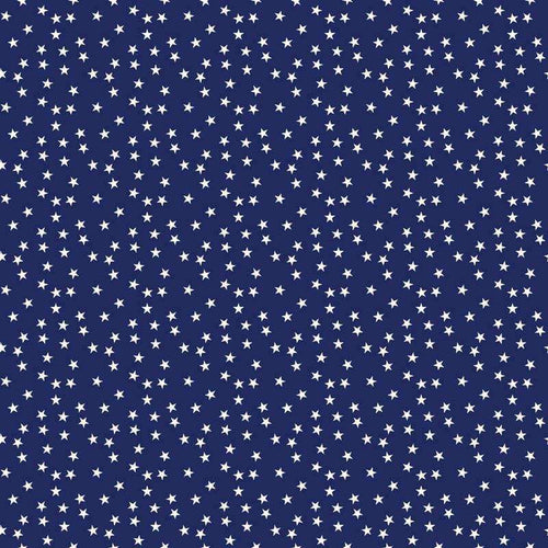 Navy blue background with small white star pattern
