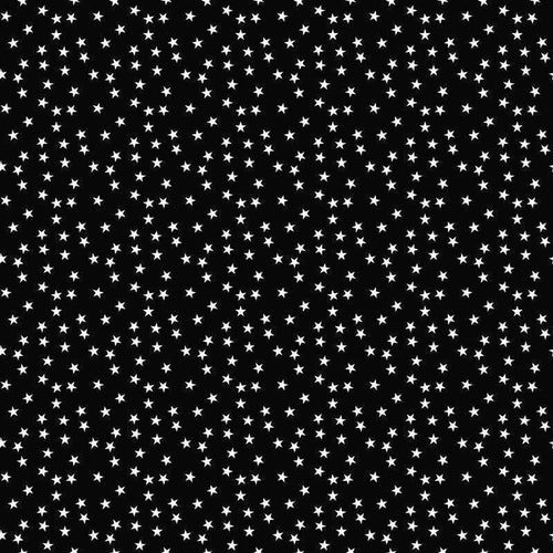 Small white stars on a black background pattern