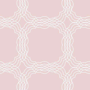 Abstract geometric lace pattern in soft pink shades