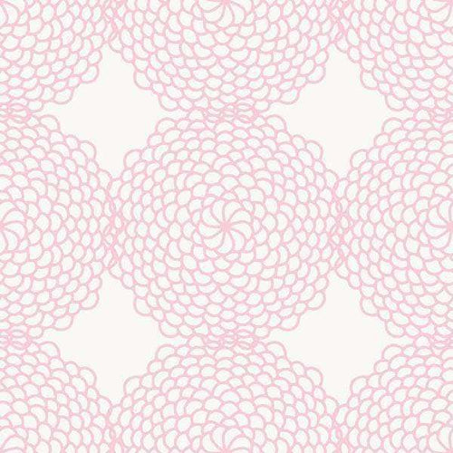 Abstract floral pattern in pink shades