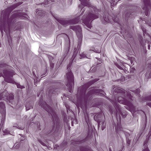 Abstract marbled pattern in shades of lavender and white