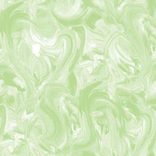 Abstract green and white marbled pattern